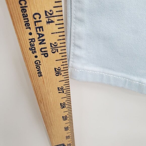 BLDWN Vintage Straight Jeans Hi-Rise Cropped Stretch 27 Womens NWOT Pool Blue - Picture 10 of 13